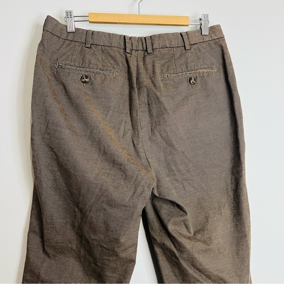 Peter Millar Brown Dress Straight Leg Trousers 35W - Picture 5 of 6